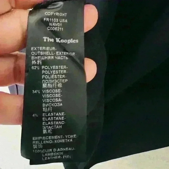 THE KOOPIES 38 BLACK FAUX LEATHER‎ BUCKLE TRIM MOB WIFE GRUNGE FLIRTY DRESS. - Picture 9 of 9